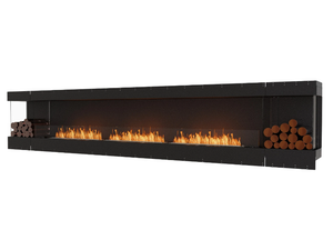 FLEX 158BY BX2 - Bioethanol steel Fireplace insert with Panoramic Glass _ EcoSmart Fire